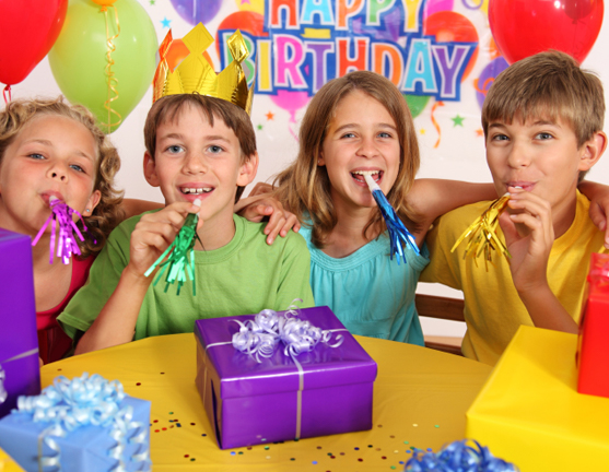 Kids Celebrating Birthday